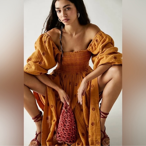 Free People | Dahlia Embroidered Maxi Dress | Small - Picture 17 of 17